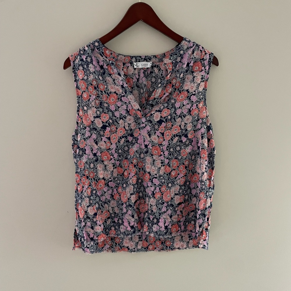 Carve Designs Pink and Blue Floral Blouse